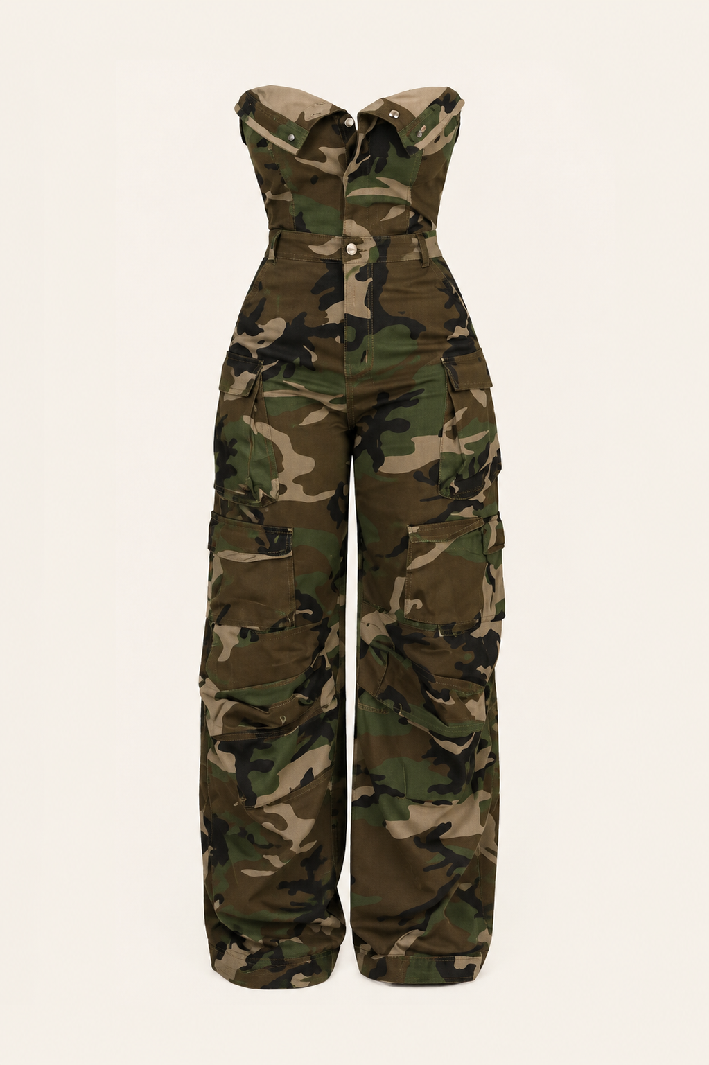 Enterizo Army Chic